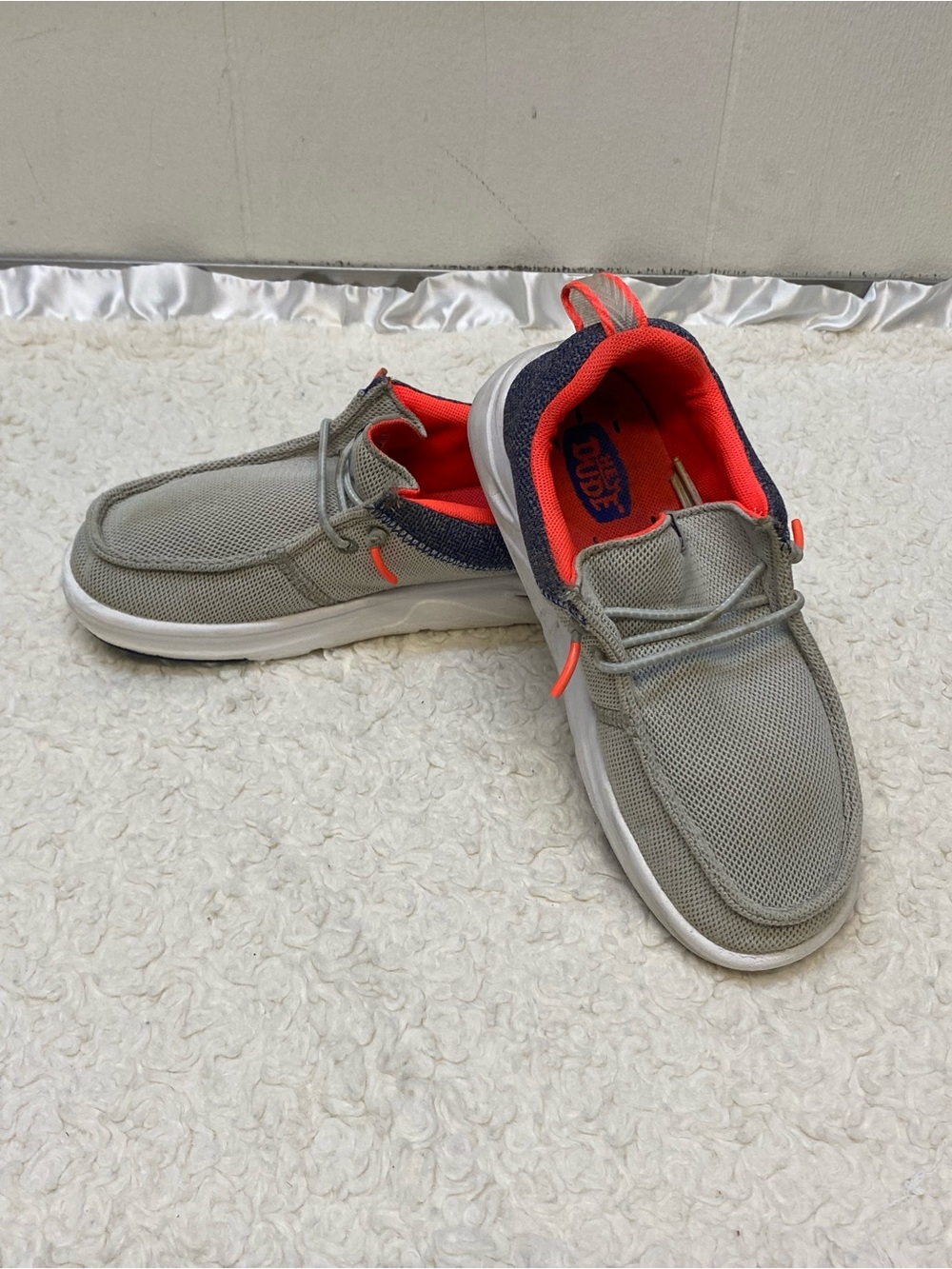 HEYDUDE Wally Hey2O kids' slip-on shoes boys size J1